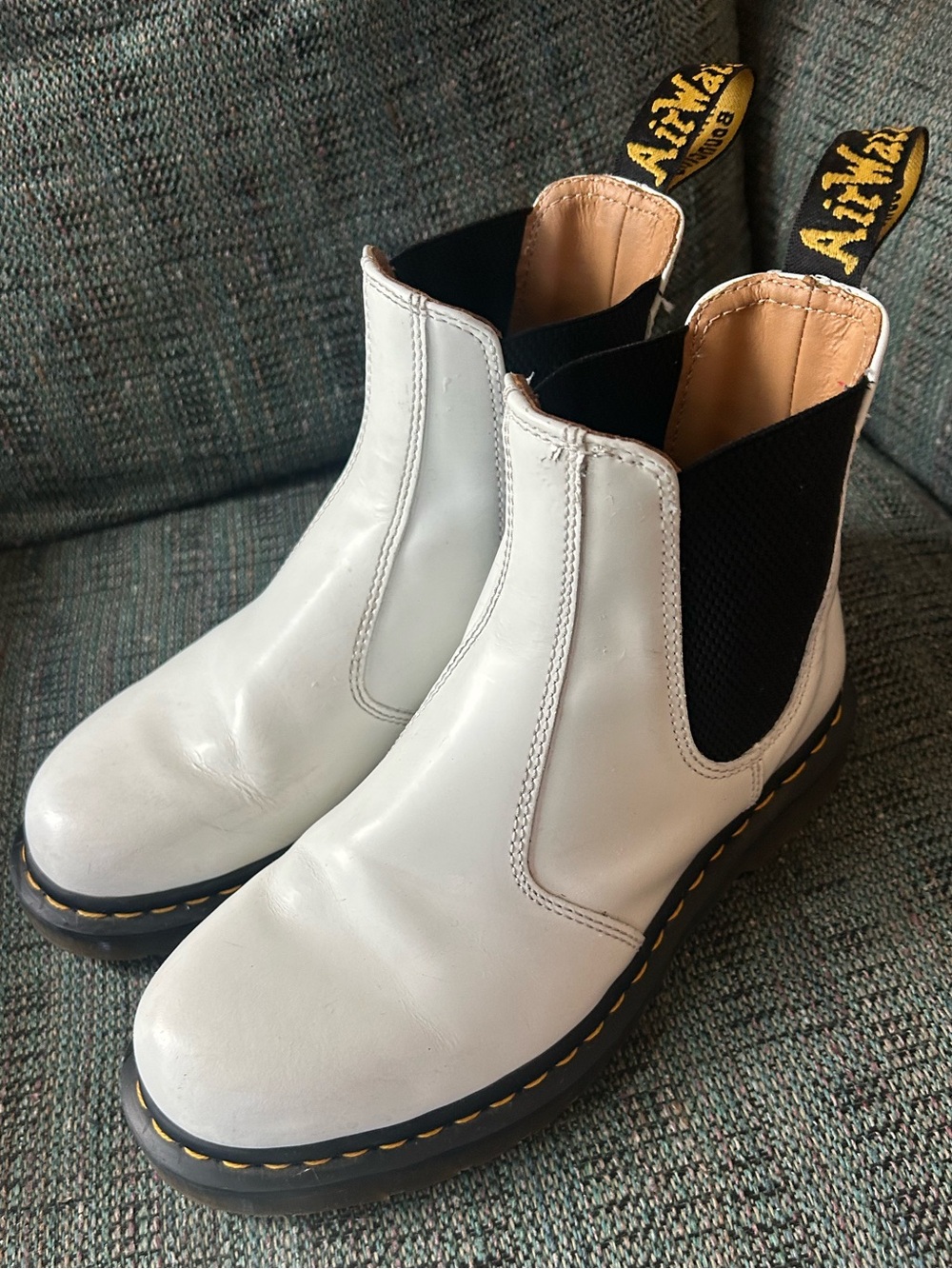 Dr. Martens White Chelsea Boots 8 39